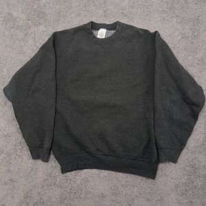 vintage 90s munsing wear black blank crewneck sweatshirt pullover size medium